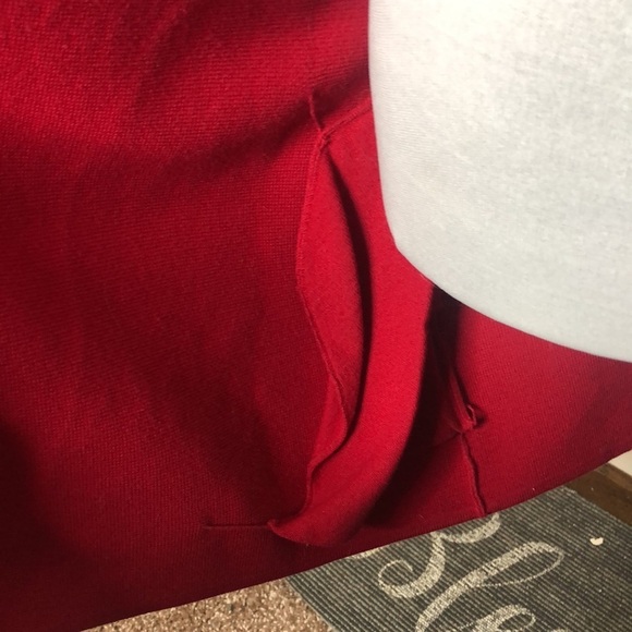 Talbots red open front cardigan size large - Picture 8 of 11